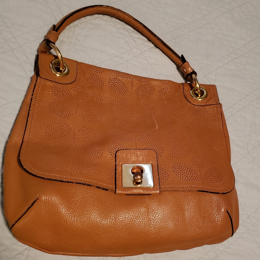 Orla Kiely Punch Leather Ivy Bag